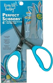 Karen Kay Buckleys Perfect Scissors, Medium 6-Inch Mirco Serrated Blades 1 Original Version Standard