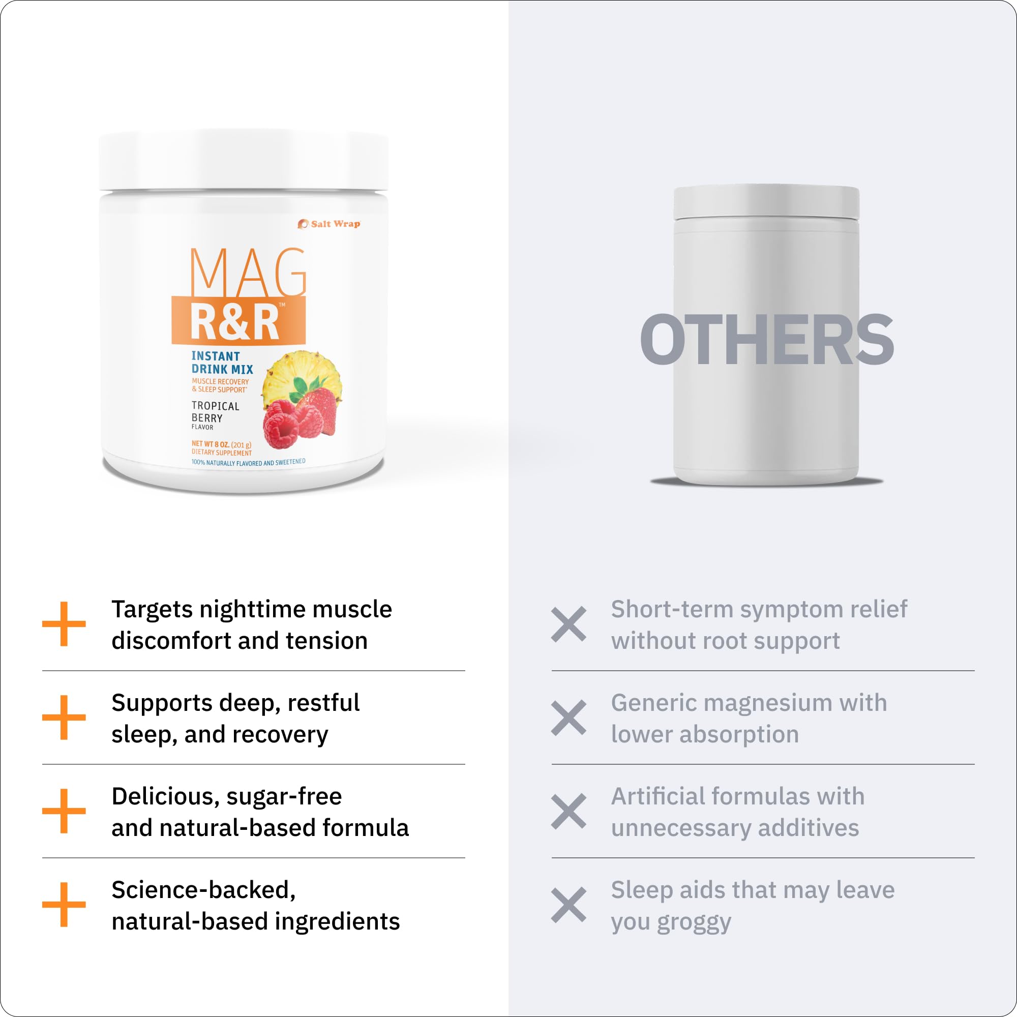 SaltWrap Mag R&R Drink Mix - Sugar-Free Magnesium Powder for Sleep, Berry — Amazon image 6