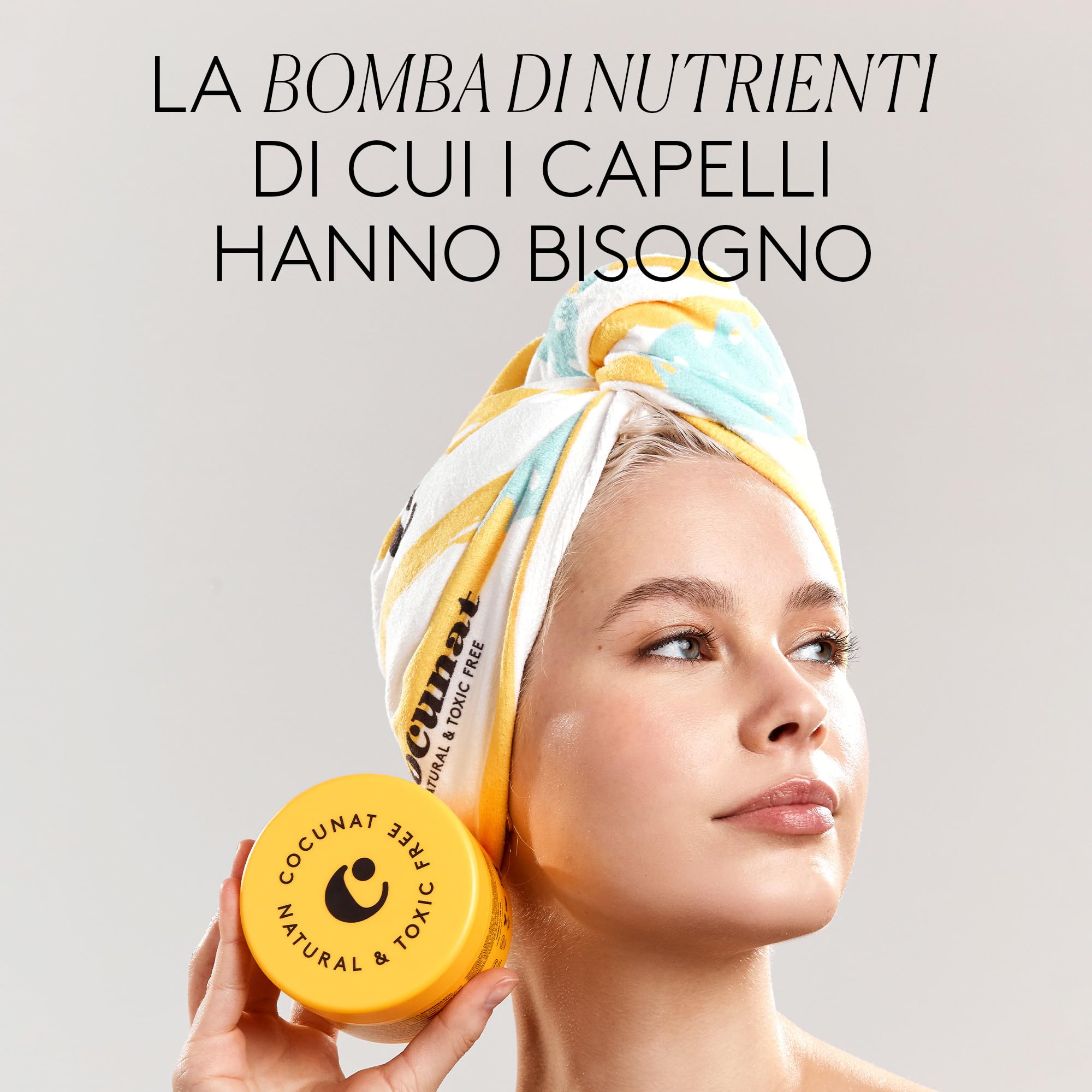 COCUNAT Boombastic + Siero Argan Maschera Capillare Anti Crespo 200+30ml | Maschera ultra nutriente con Acidi Laurico e Linoleico + Siero Argan senza risciacquo. Senza siliconi.