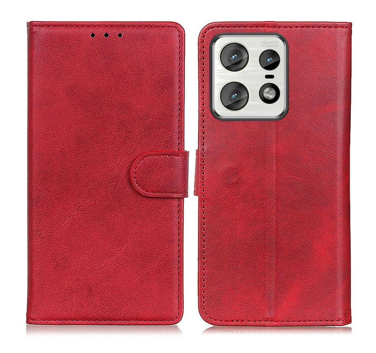 GOKEN Cover per Motorola Moto G54 5G, Custodia Folio in PU Pelle Flip Wallet Libro Case con Portafoglio, TPU Silicone Magnetica Cover con Supporto di Stand/Carte Slot (Marrone