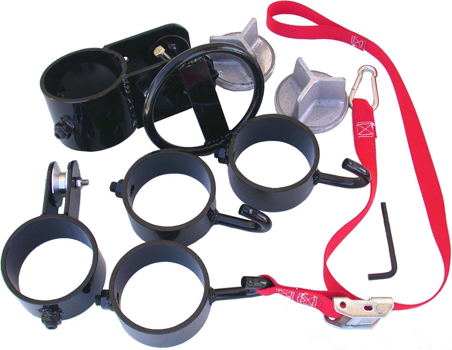 Home Court Outdoor Volleyball Post Collar Set - NHS