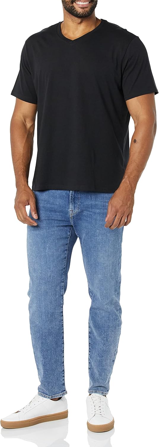 Amazon Essentials Men's Short-Sleeve V-Neck T-Shirts, Pack of 2 - Image 4