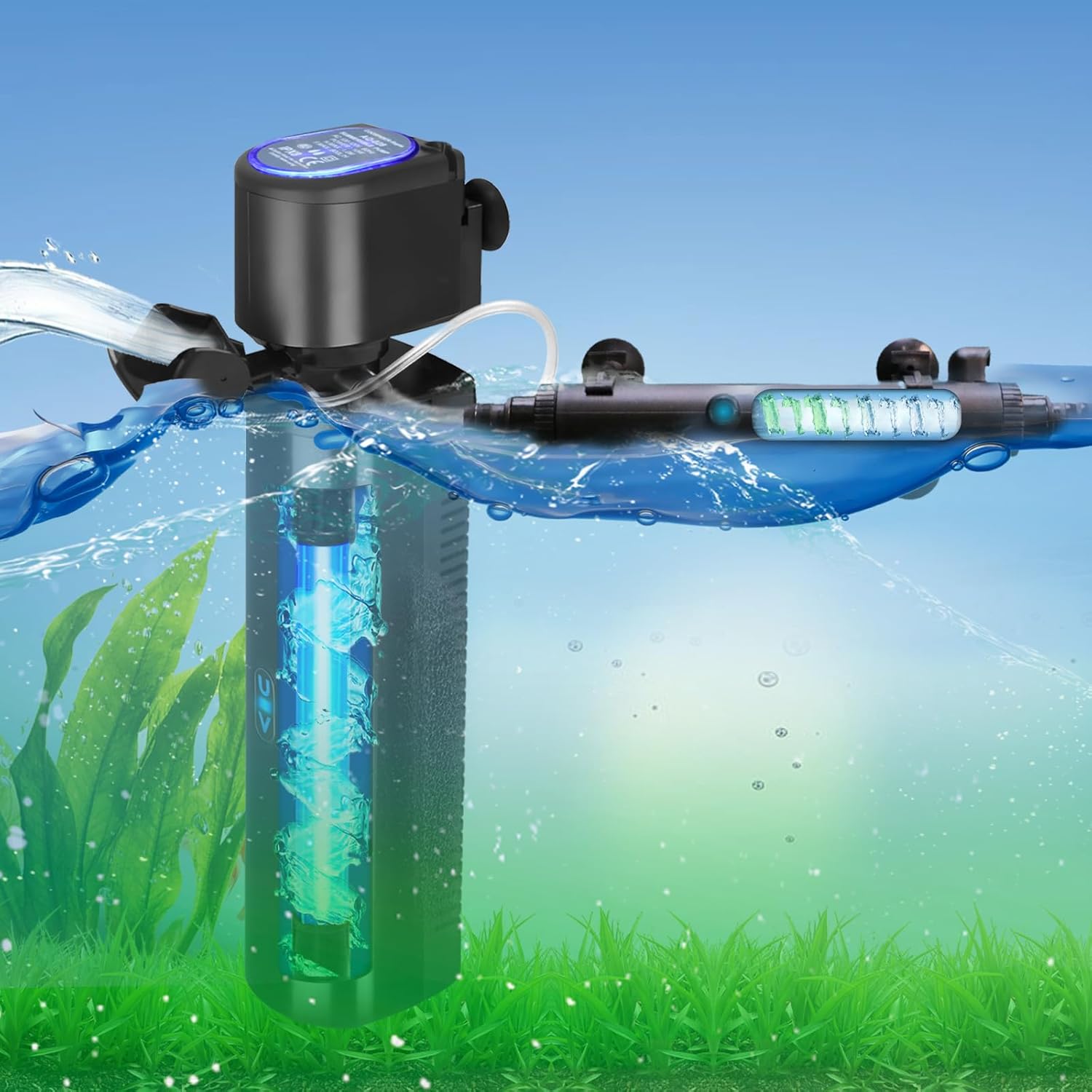 Aquarium Filter, UV Sterilizer for Aquarium for 1040