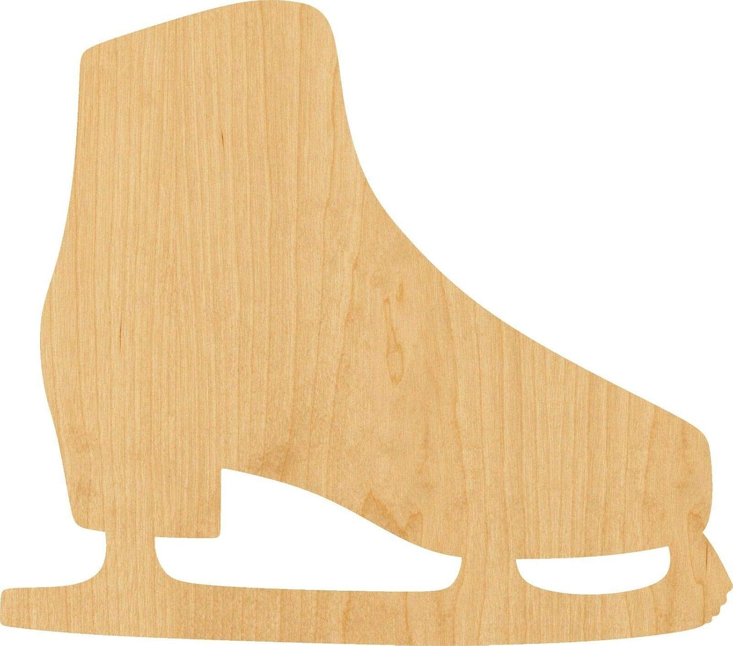 Ice Skate 0741 Laser Cut Out Wood Shape Craft Supply