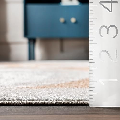 Miniatura 5 de nuLOOM Talia Bashful Fox - Alfombra lavable a máquina para niños, 5 x 8 pies, color beige