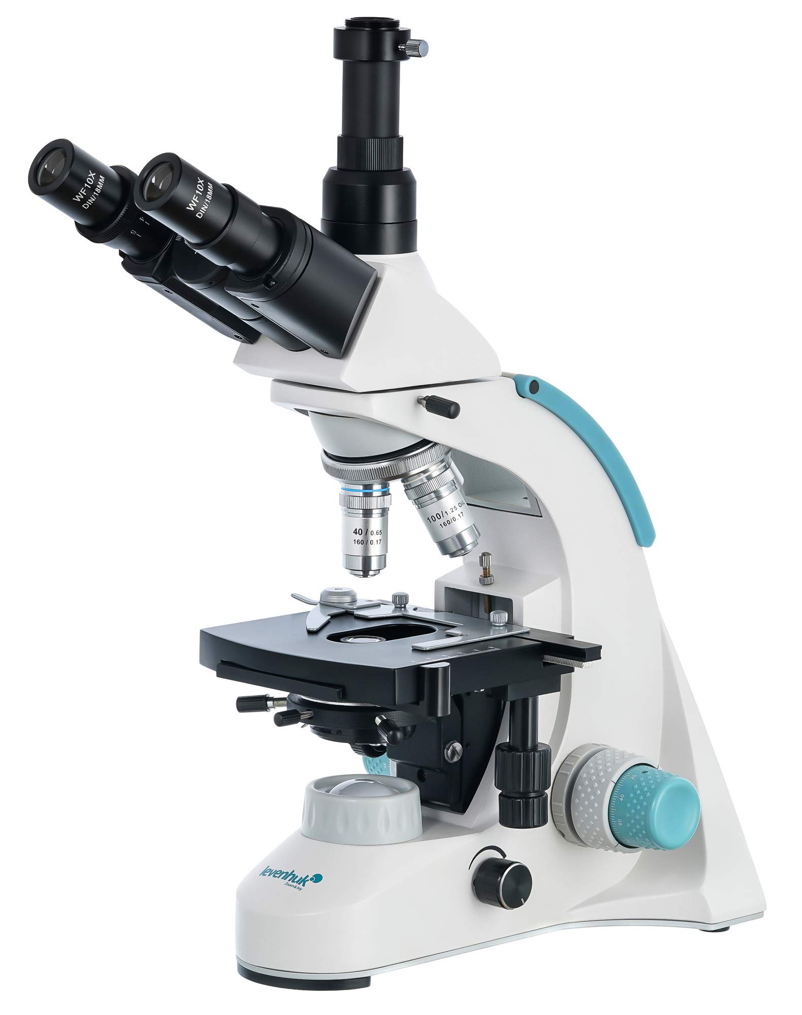 Image of Levenhuk 900T trinocular microscope at Amazon