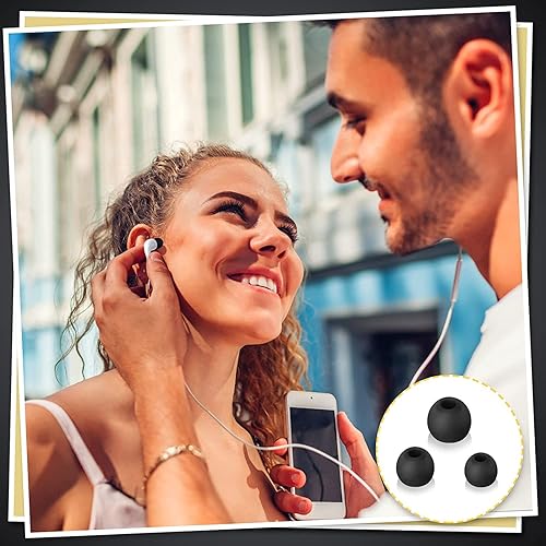 Miniatura 6 de PAFUWEI - Puntas de repuesto para auriculares, 36 piezas de repuesto para auriculares, puntas de silicona para teléfono electrónico, cubierta de