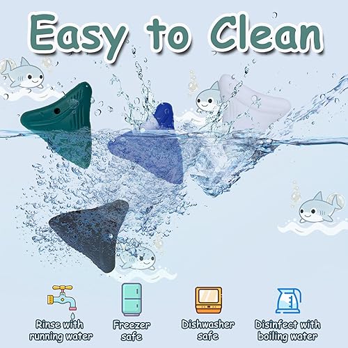 Miniatura 5 de Collares masticables para niños sensoriales, paquete de 6 collares masticables juguetes sensoriales para autismo, TDAH, ansiedad, collar