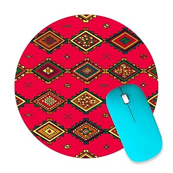Printelligent Anti Slip Round Mouse Pad Desktops Computer PC and Laptop for Office and Home (Style -10)