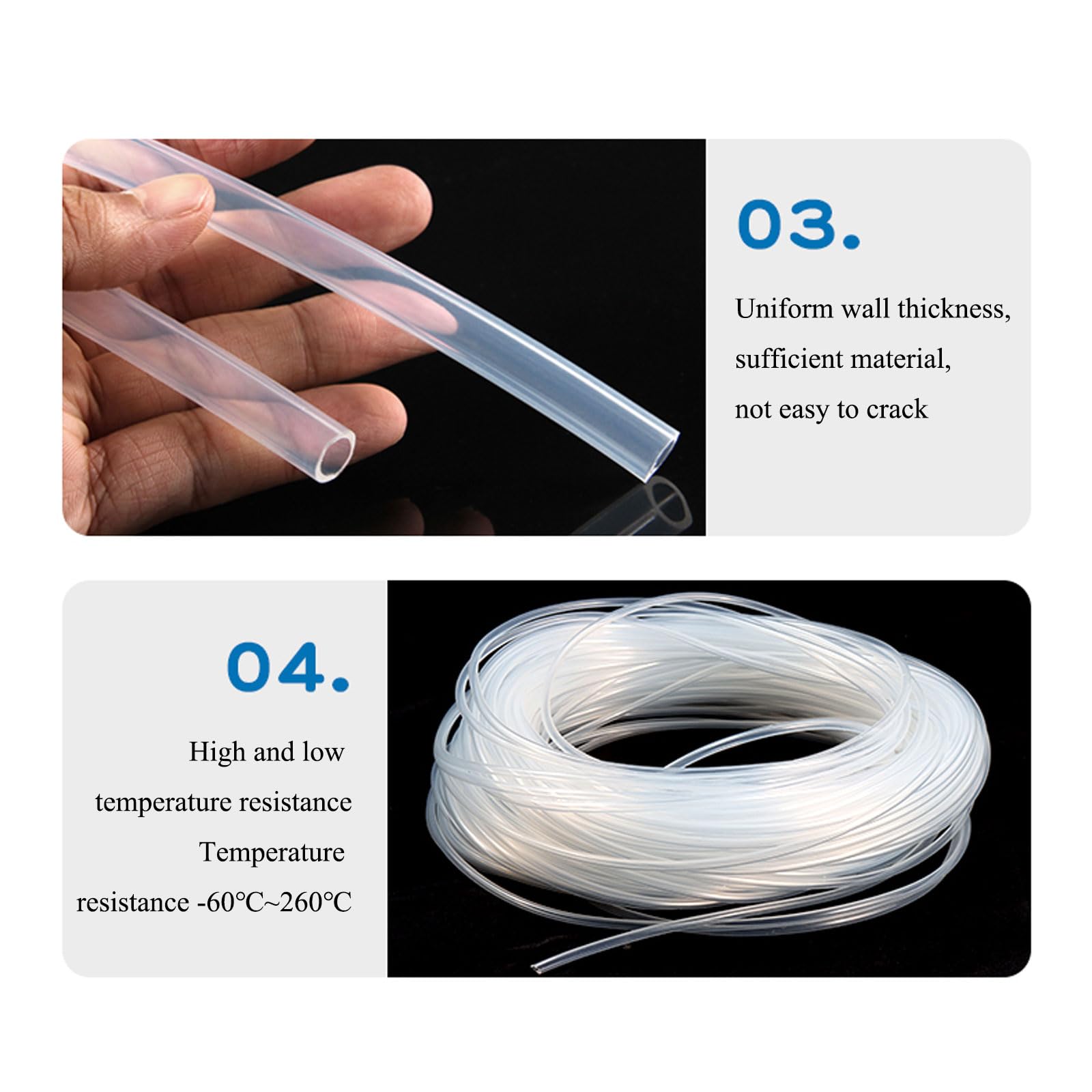 Tubo de goma de silicona flexible transparente, tubo de silicona de 7 mm de diámetro interior de 12 a 25 mm de diámetro exterior de 1 m de longitud (13 mm x 7 mm)
