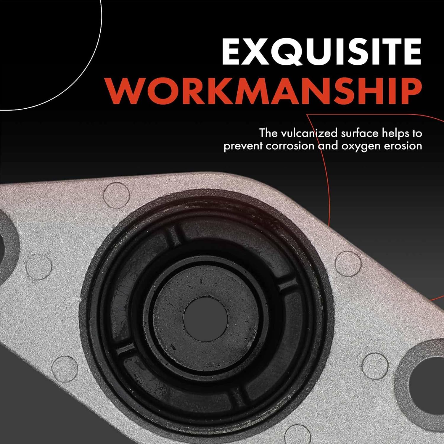 A-Premium Rear Suspension Strut Mounts Compatible with Hyundai Elantra 2007-2012, 2-PC Set