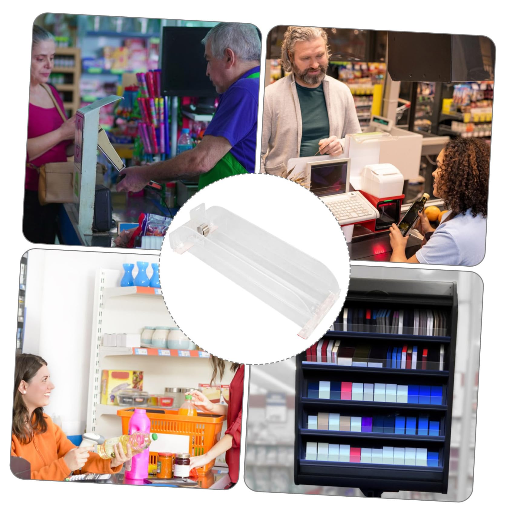 SOESFOUFU Drink Pusher Automatic Pusher Can Organizer Soda Rack Automatic Drink Dispenser Refrigerator Storage Bin Fridge Can Dispenser Soda Can Organizer Water Dispenser Plastic Transparent