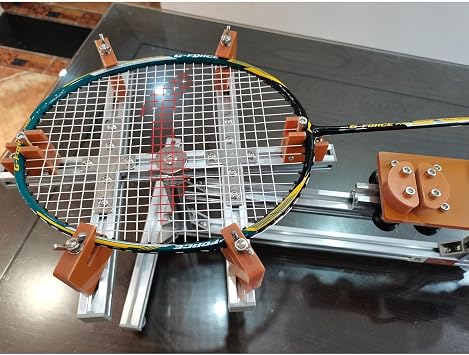 Tabletop Stringing Machine for Badminton Rackets, 6 Point Mounting System, Ideal for Home Use, Beginner & Basic Professional Training