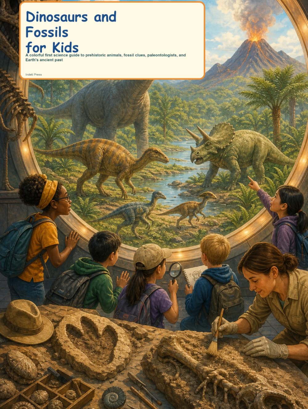 Dinosaurs and Fossils for Kids: A Colorful First Science Guide to Prehistoric Animals, Fossil Clues, Paleontologists, and Earth's Ancient Past (Try It Like a Scientist)