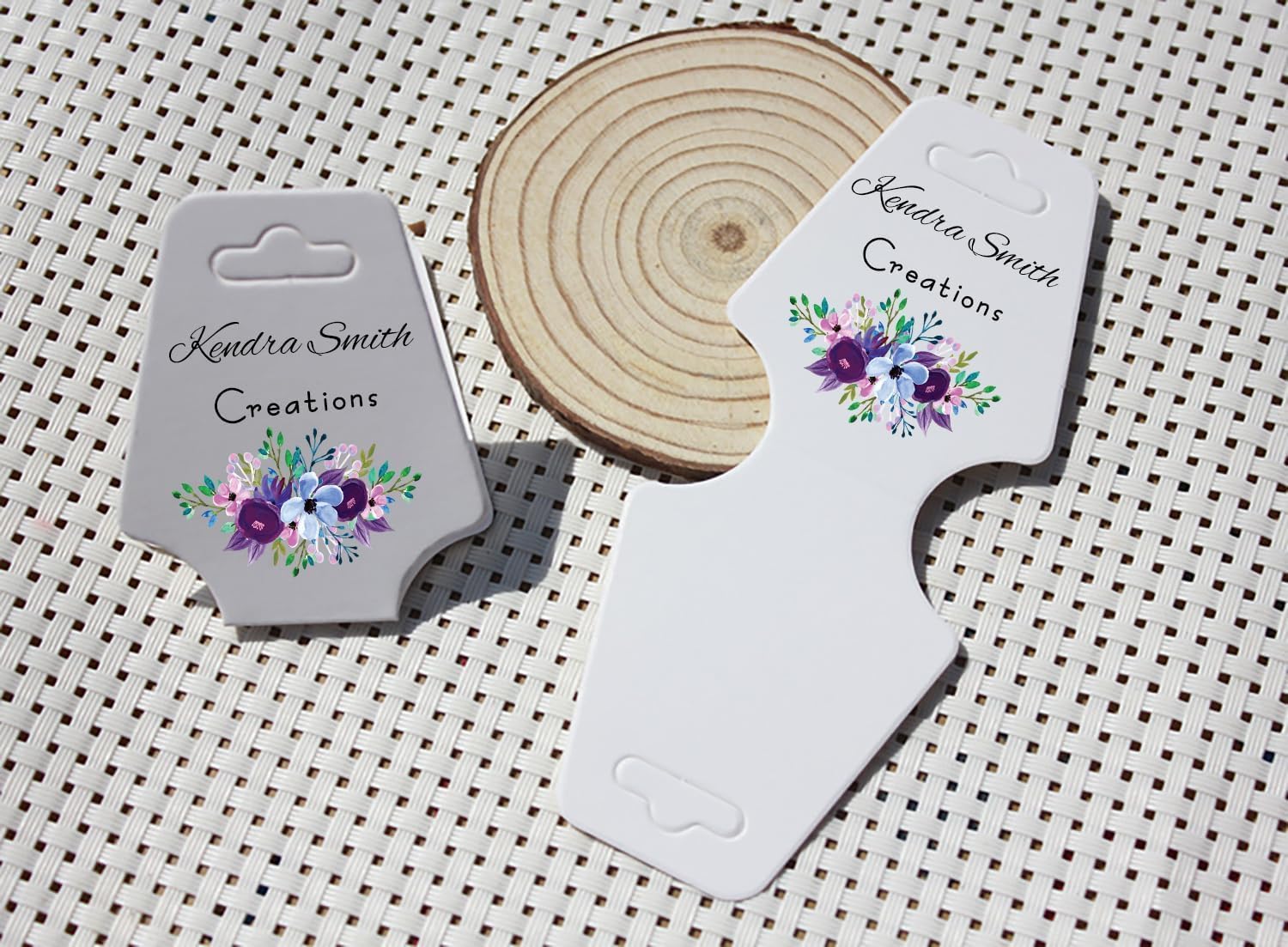 Custom Fold Over Necklace Jewelry Tags,Personalized Jewelry Display Card, Kraft Paper Packaging Tags,Product Hanging Cards for Earring,Bracelets, Scrunchies, Headbands 50-500pcs