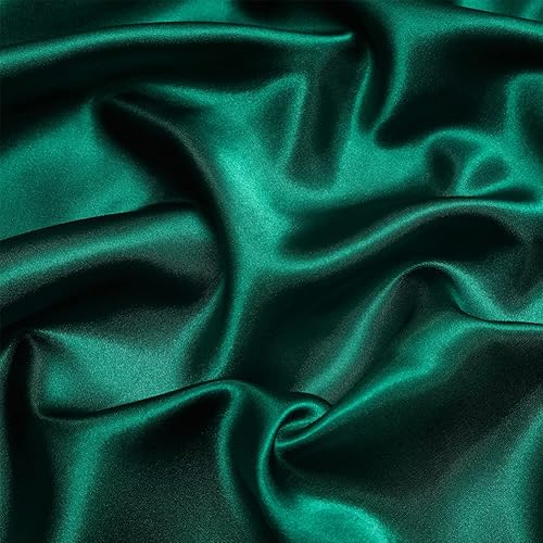 Miniatura 5 de AiMay Juego de funda de edredón de satén de 3 piezas, juego de ropa de cama de lujo de 1800 hilos, sedoso, súper suave, color sólido, reversible,