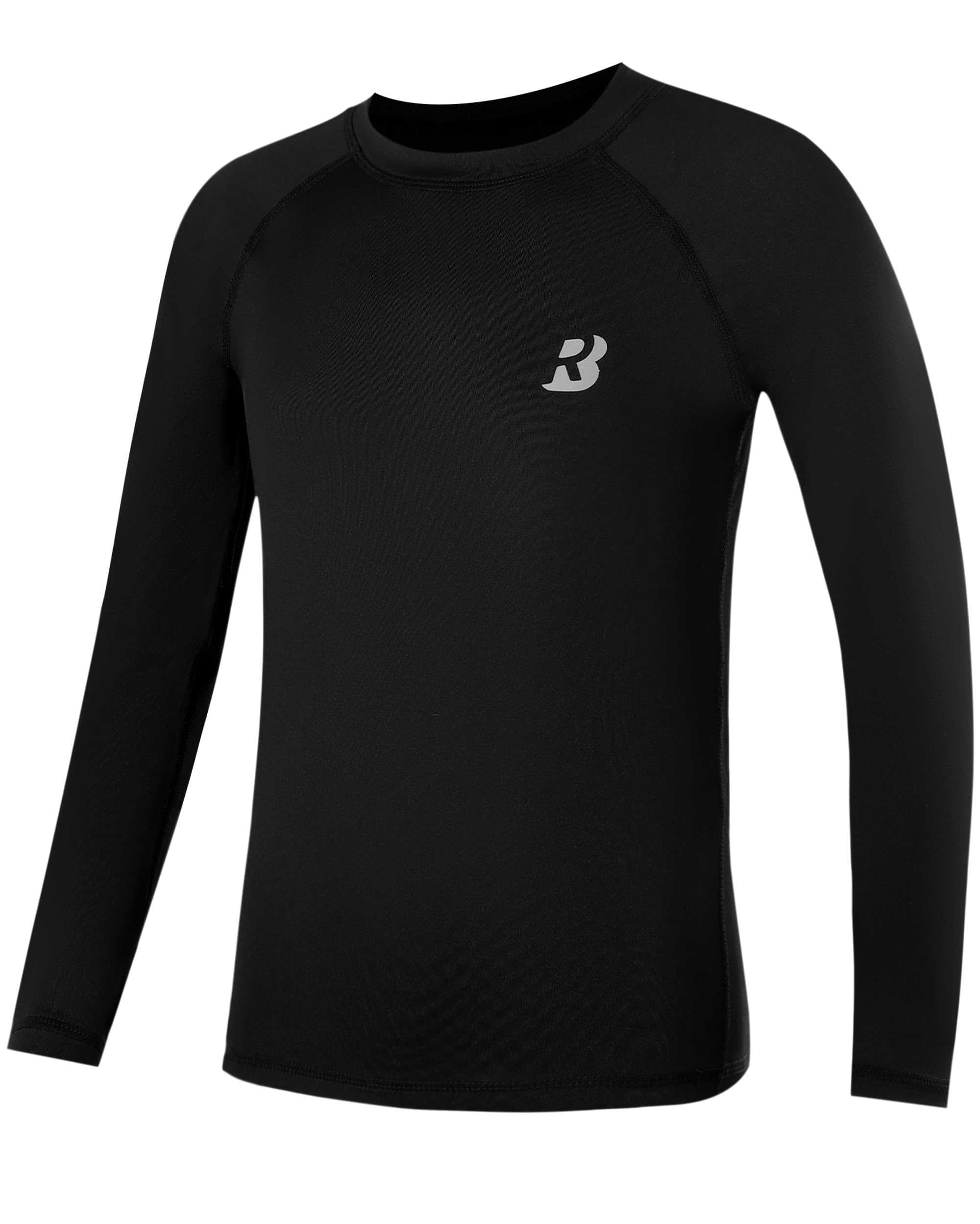 Roadbox Boys Youth Compression Shirts - Long Sleeve Athletic Undershirt Kids Quick Dry Base Layers for Baseball Soccer