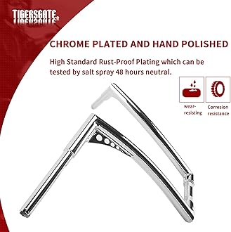 1-1/4" Fat Diablo Ape Hangers Handlebar Butterfly Wing bar for Harley Sportster Dyna Softail 1995-Up Road King (CHROME, 12 INCH)