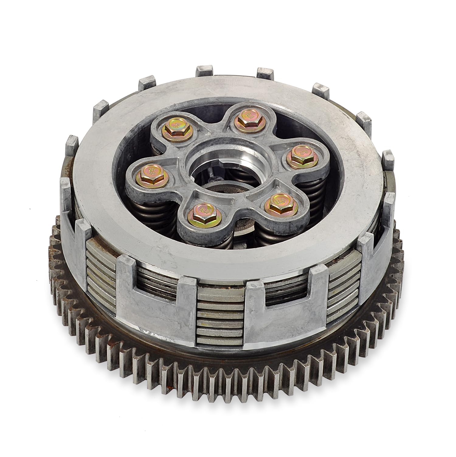 Conjunto de embrague de 6 placas para CG150 CG175 CG200 CG250 triciclo motocicleta ATV Jonway GTX 250 EFI Ensamblaje de transmisión manual de 6 velocidades
