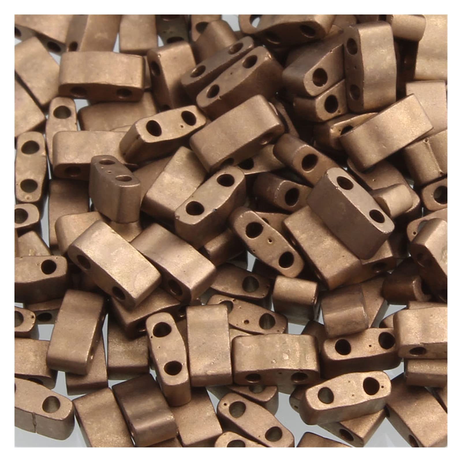 KRXSOBNV Double-hole bead, DIY Handmade Jewelry Bracelet Glass Beads 5x2.3x1.9MM(Htl2006)
