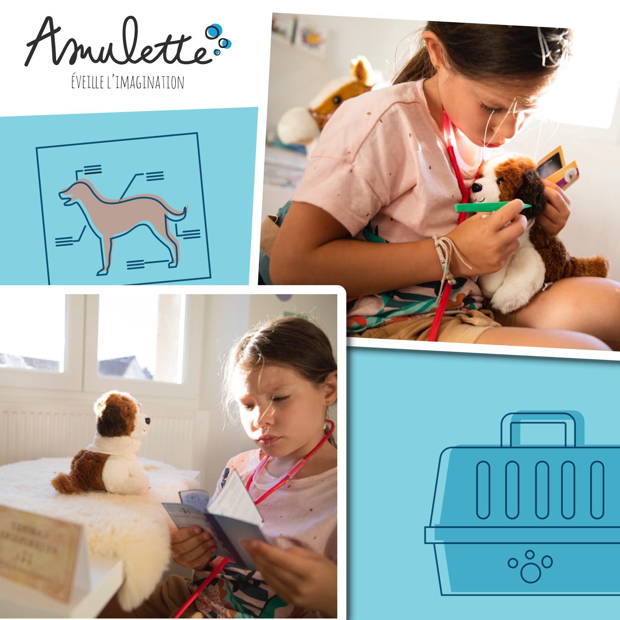 Coffret Si J’étais Vétérinaire - Jeu Éducatif 6 à 10 Ans - 70+ Accessoires - Jouet Cadeau Enfant Fille Garçon - Fabriqué en France