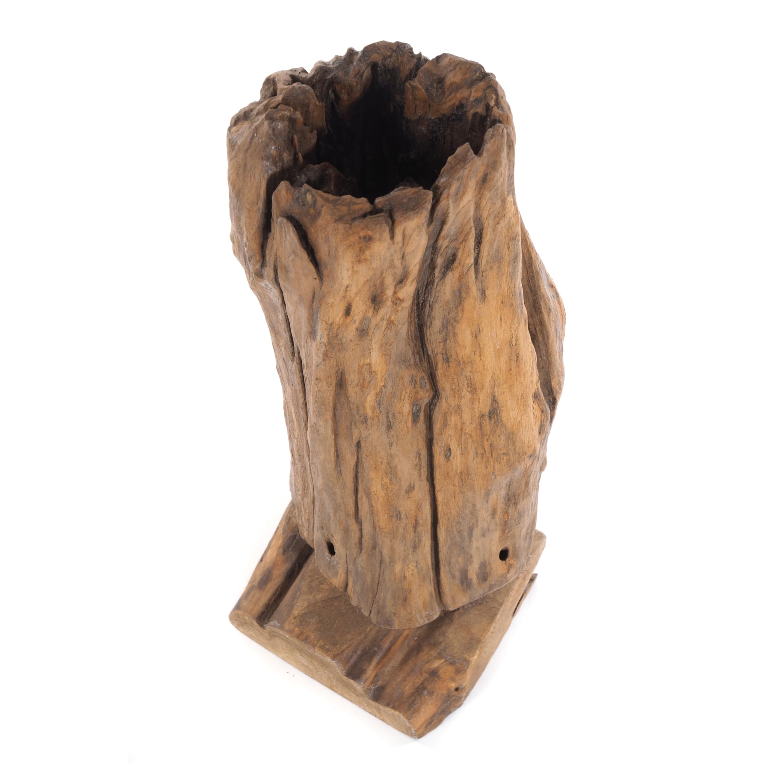 TREIBHOLZ SKULPTUR | 80cm, Teakholz | Wurzel Deko Figur, Wurzelholz Statue, Teak Holz Unikat Aufsteller, Holz Skulptur naturgewachsen