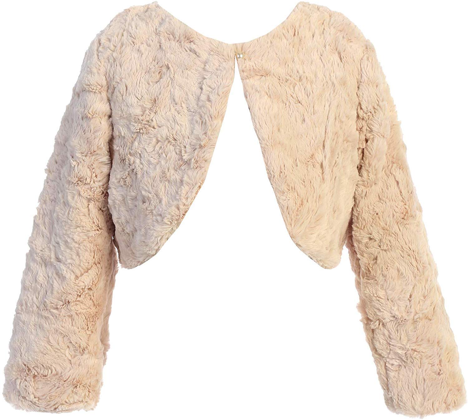 iGirlDress Girls Cozy Faux Fur Bolero Dress Jacket Sweater Shrug