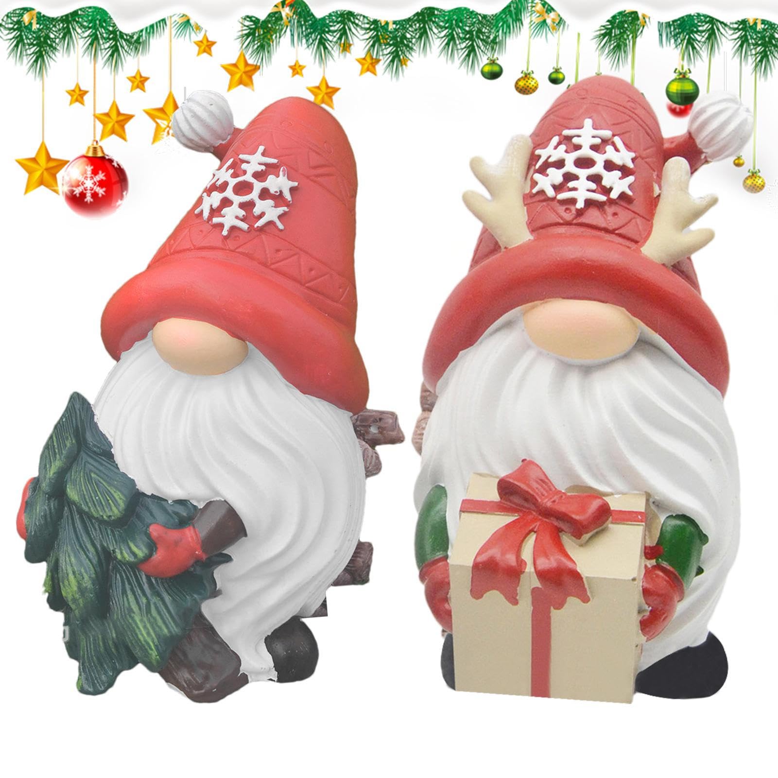 Figuras De Gnomos para La Decoración Navideña del Hogar 2 Piezas De Figuras