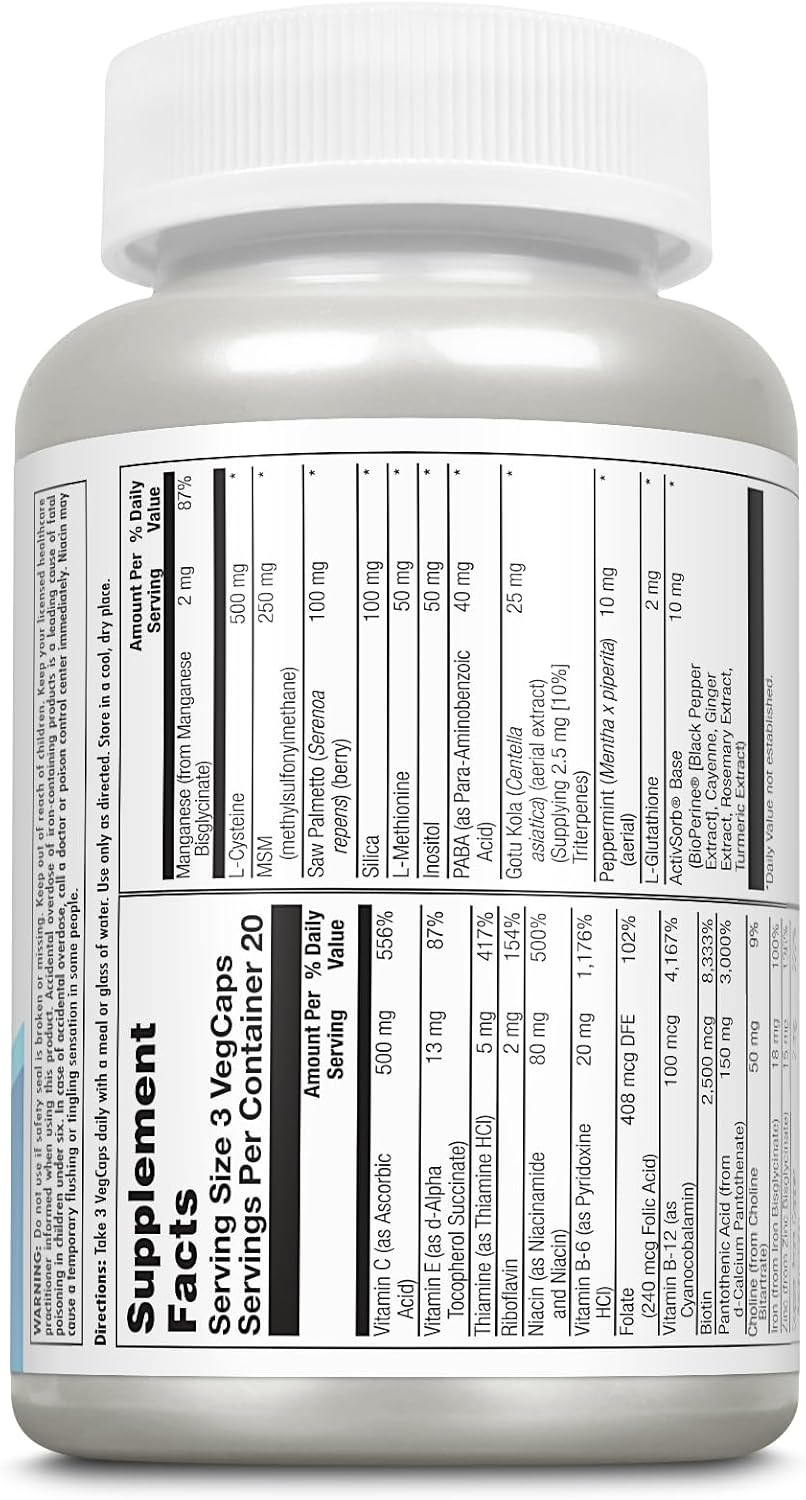 KAL Hair Force, Veg Cap (Btl-Plastic) | 60ct