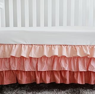 orange crib skirt