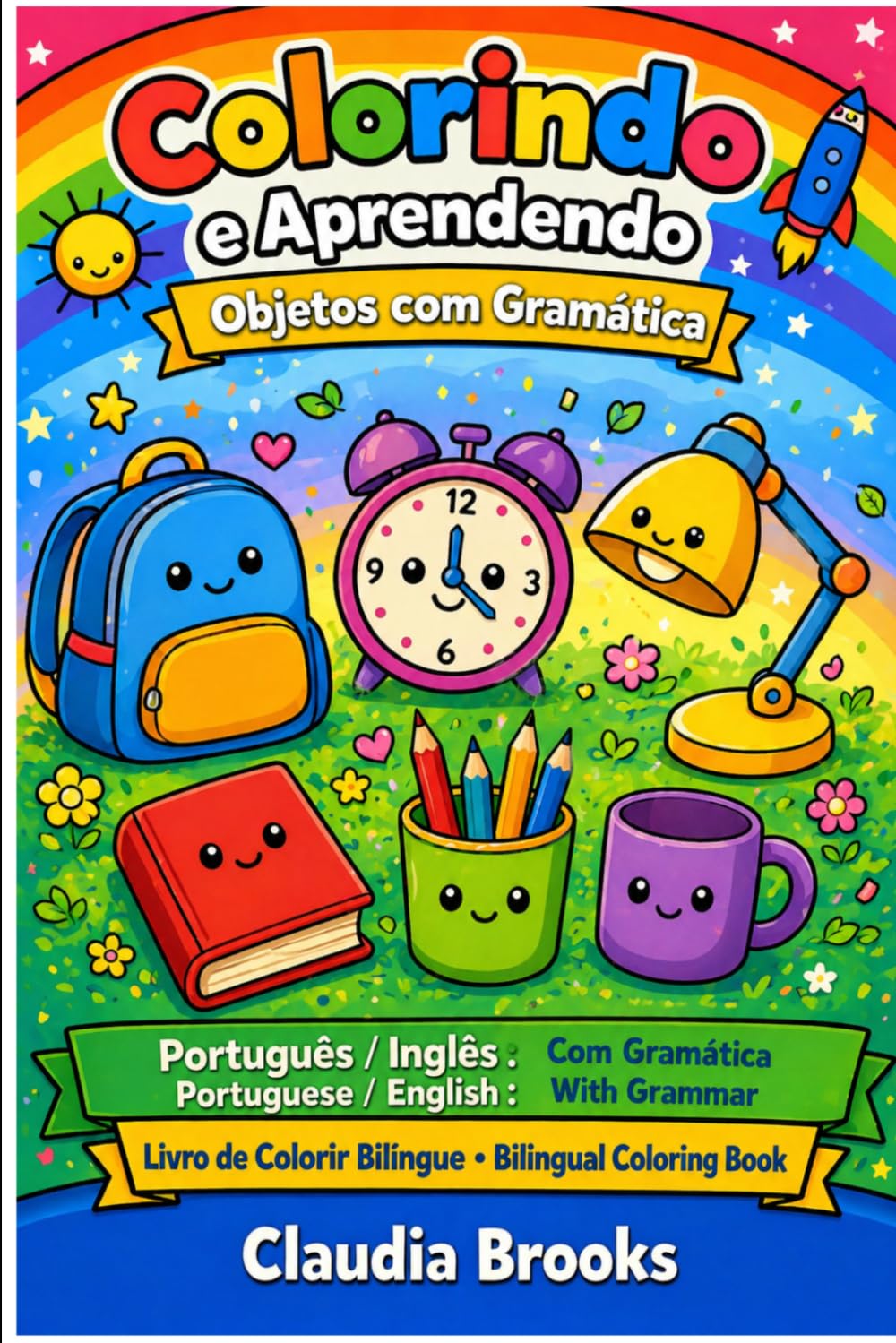 Colorindo e Aprendendo: Objetos com gramática