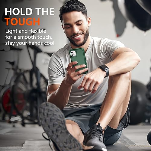 Miniatura 6 de SPIDERCASE Funda a prueba de golpes para iPhone 11, protección contra caídas de grado militar de 10 pies, con 2 piezas protector de pantalla de