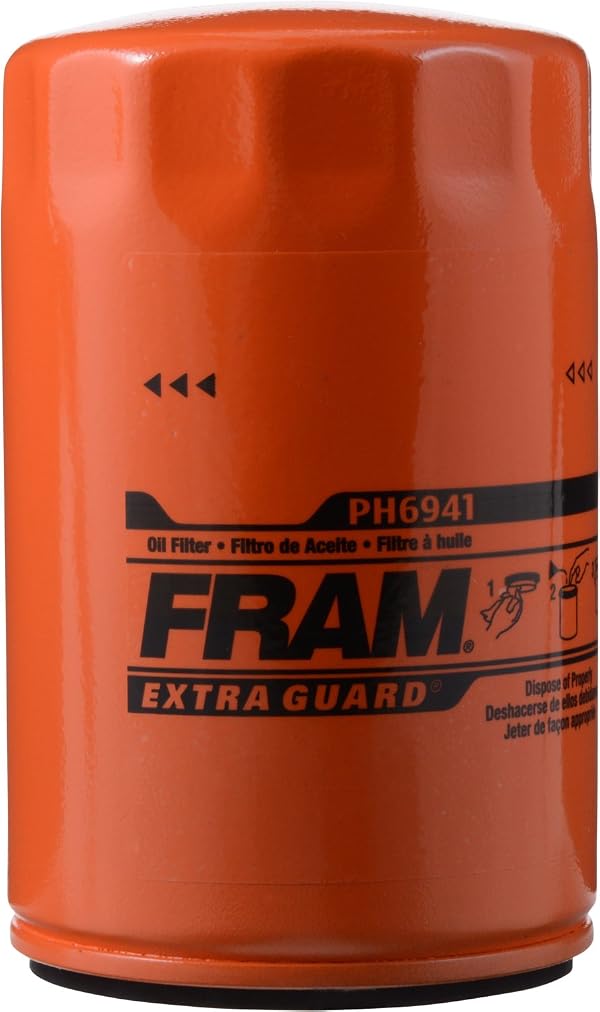 FRAM Extra Guard PH6941, 10K Mile Change Interval Spin-On Oil Filter by Fram - Used condition - US$12.37
