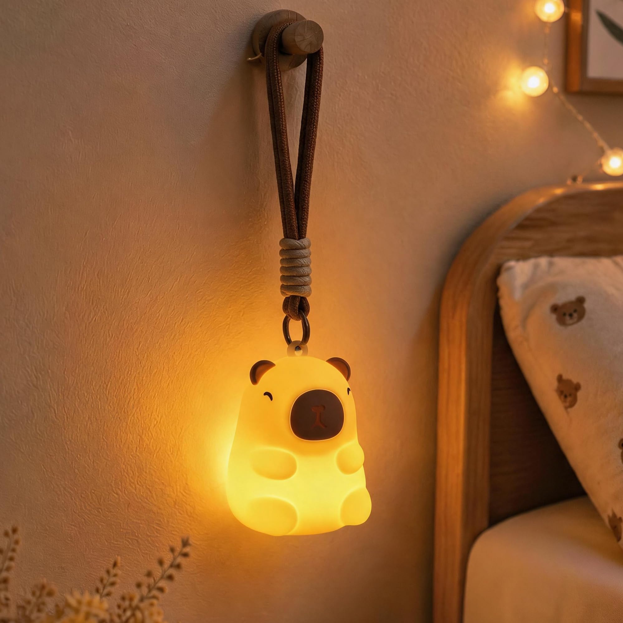 OkiyiD Portable Mini Silicone Squeeze Night Light with Lanyard (Set Name 9)