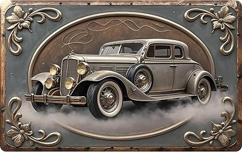 Letrero de hojalata vintage para decoración de pared, plano 2D con efecto visual 3D, decoraciones para el hogar y la cocina, metal retro, 8 x 12