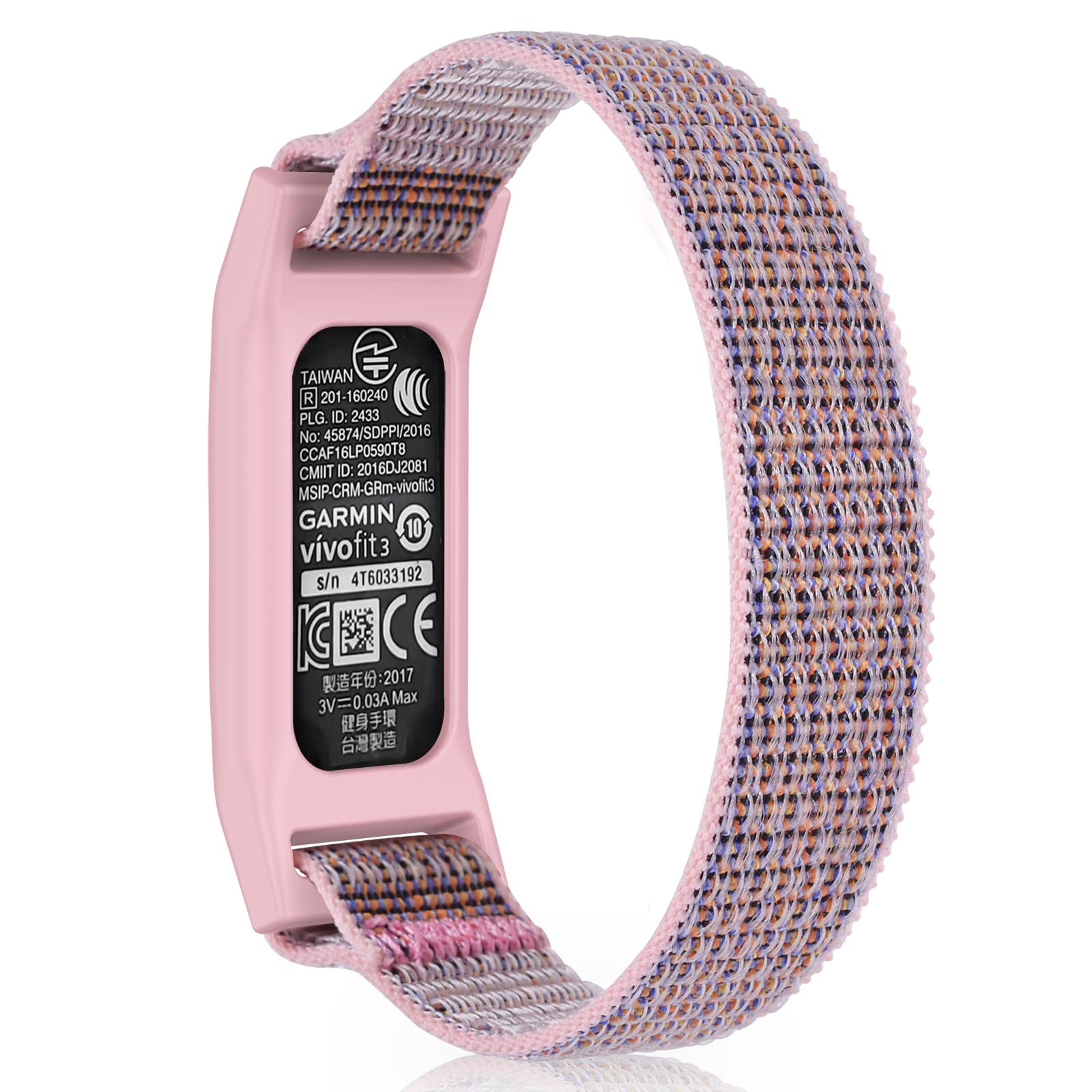 C2D JOY Sport Woven Nylon Strap Hoop&Loop Wristband Compatible with Garmin Vivofit JR&JR2 and Vivofit 3 Tracker-image-28