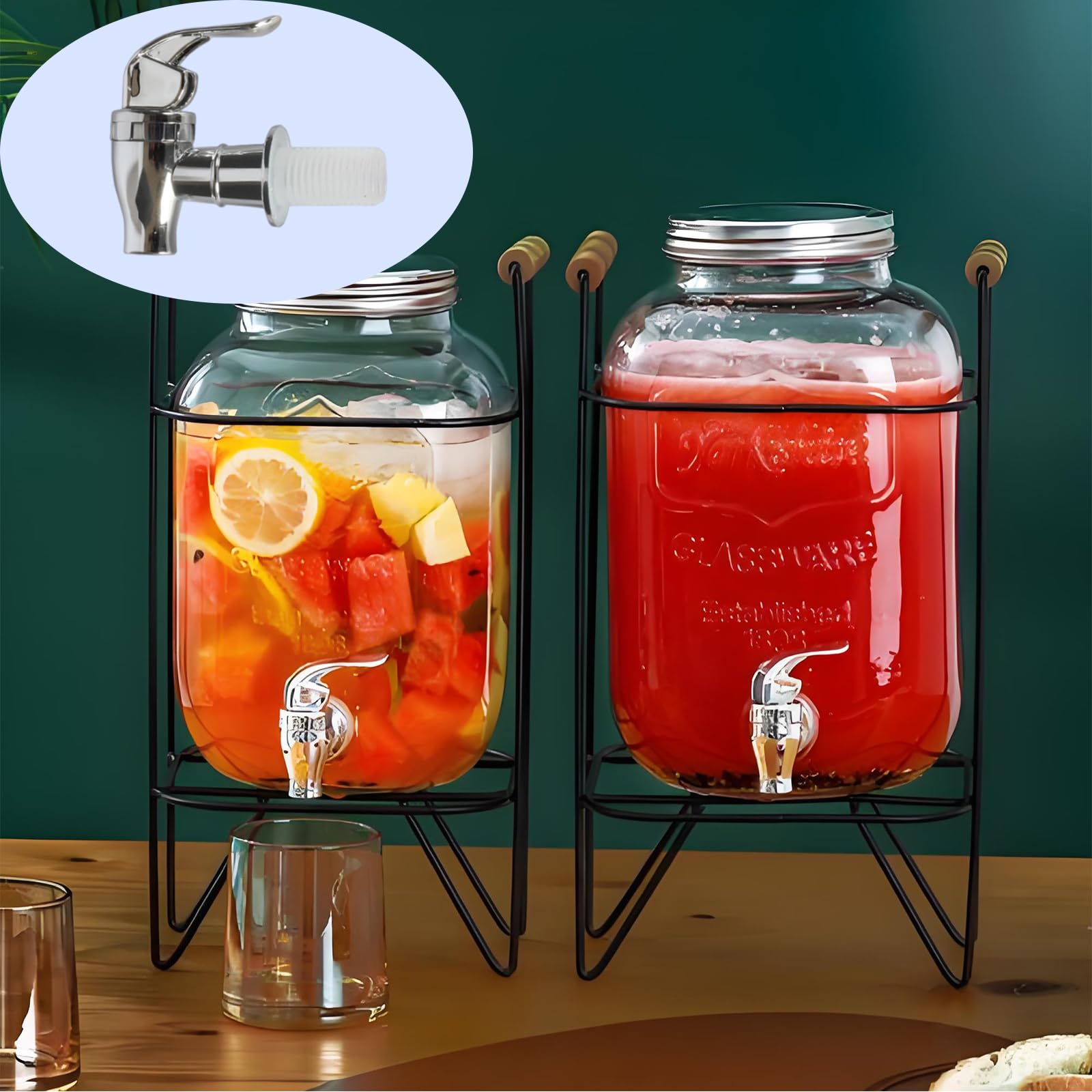 Dispenser di acqua e bevande in plastica riutilizzabile da 3 a 7,5 l