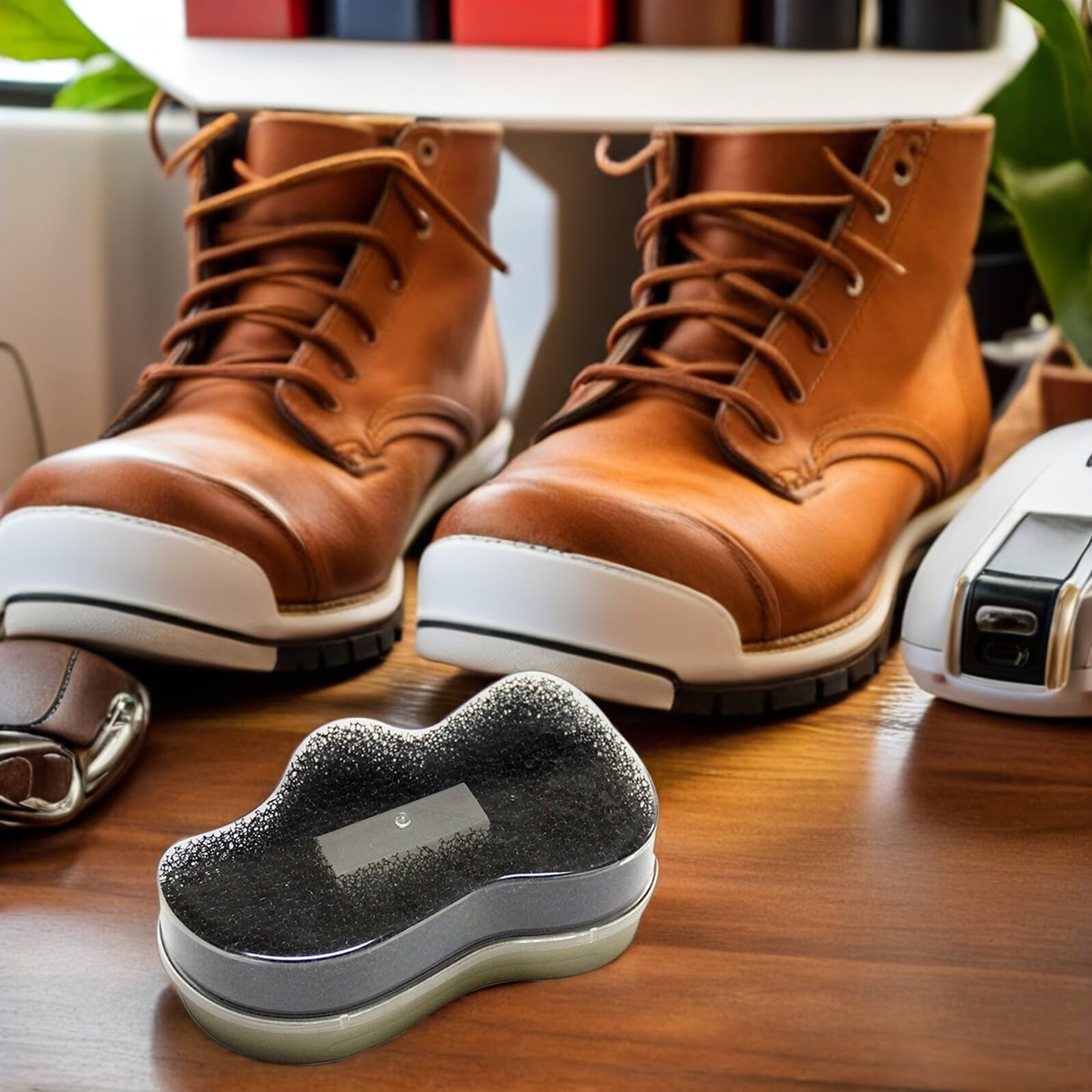 Beaupretty Spazzola per Scarpe in Camoscio e Nabuk Set da 10 Pezzi, Spazzola Portatile la Pulizia di Stivali e Scarpe Sportive, Kit Detergente Multifunzione per Pelle Scamosciata