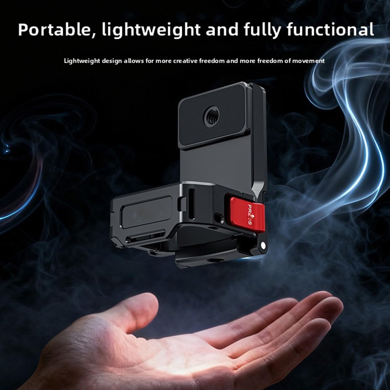 Bewinner Supporto Magnetico per Fotocamera 3, Morsetto Adattatore in Lega di Alluminio con Forte Ventosa Magnetica, Supporto a Sgancio Rapido per Accessori Action Camera, Foro per Vite da 1/4 di
