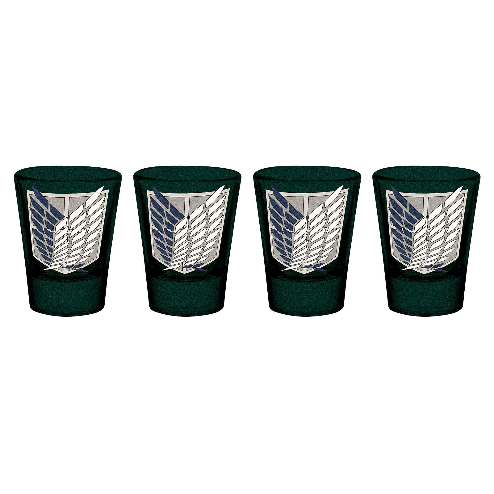GB Eye LTD, Attack On Titan, Symbols, Premium Coloured Shot Glasses