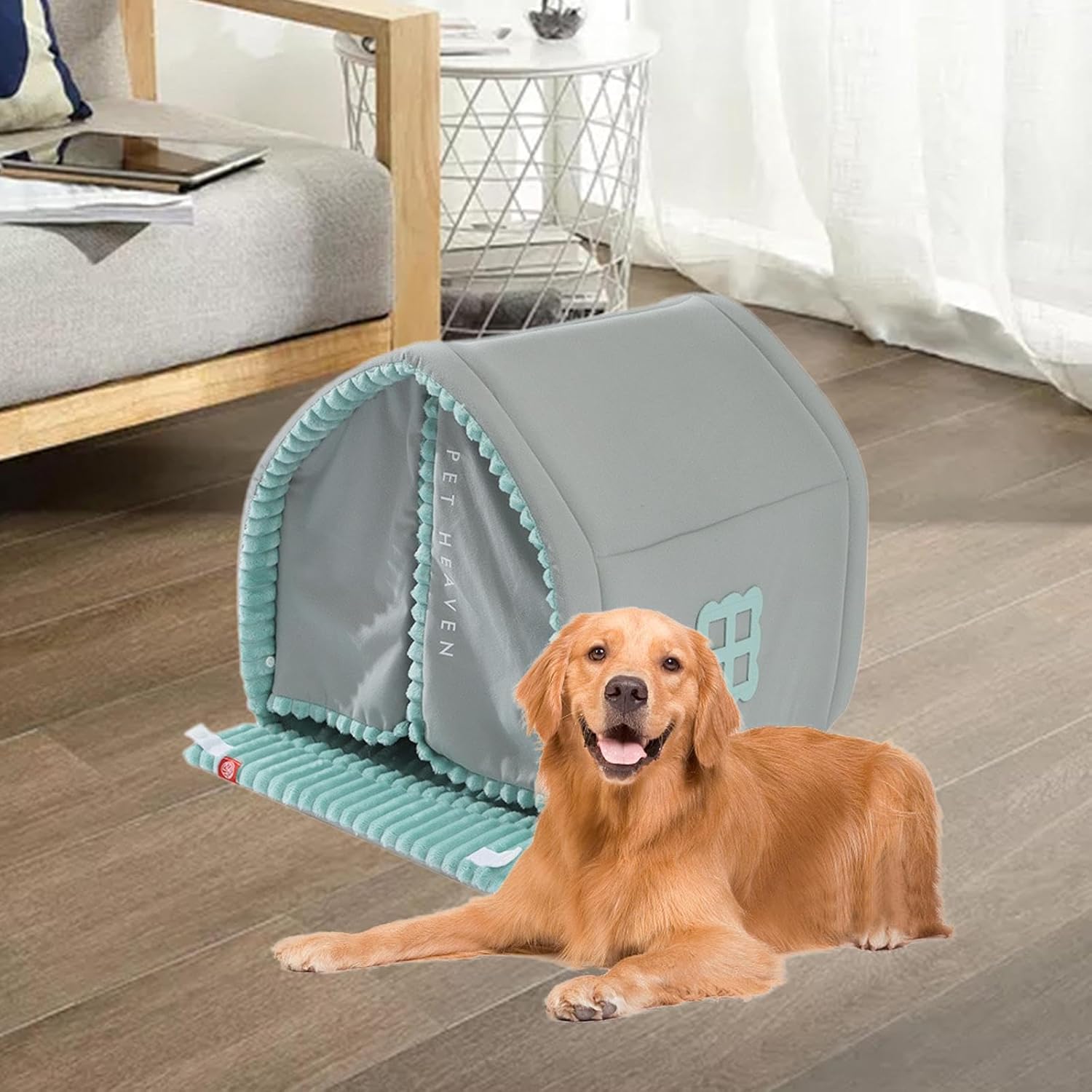 ペット用グリッターハウス,取り外し可能なトイレ,洗える洞窟の犬のベッド,屋内閉じたタイプのテント,ハウスキット用品 - AliExpress  囲い付き暖かいペット洞窟 猫の巣 猫犬小屋 猫用ベッド 猫動物 子犬 ペット 子猫用, L