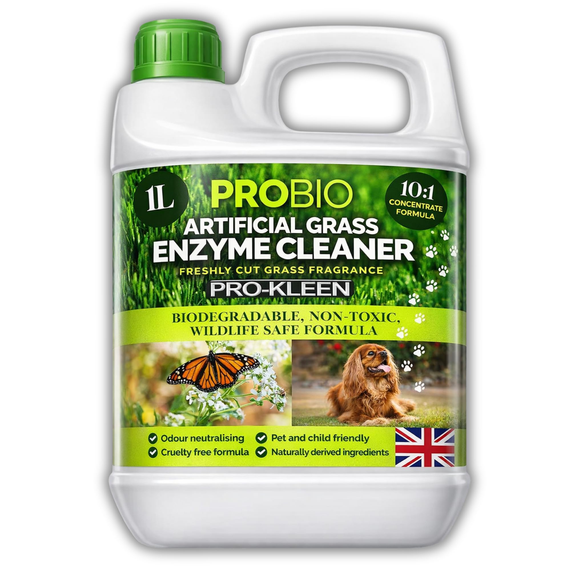 Pro-Kleen Probio Artificial Grass Cleaner Enzyme Based Deodoriser Odour Eliminator 1L Fresh Cut Grass from B&Q