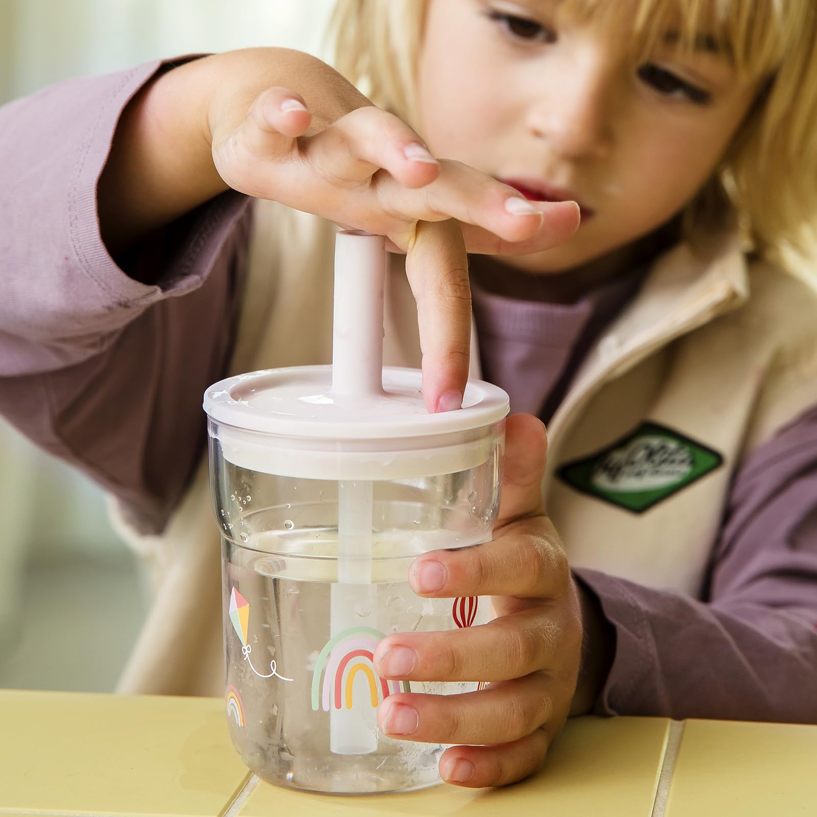 Mepal - Kubek dla dzieci ze słomką Mio Little Dutch - od 9 miesięcy - nadaje się do mycia w zmywarce - nie zawiera BPA - 250 ml - Fairy Garden