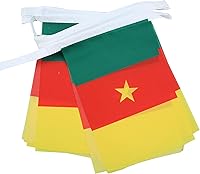 Vista 127 de Guatemala 19.7 ft BUNTING Flag 20 banderas 9'' x 6'' - Banderas de cuerda guatemalteca 5.9 x 8.3 in - AZ FLAG