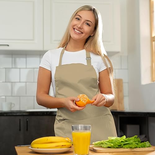 Miniatura 5 de Kitchen Apron for Men WomenAdjustable with Pocket Cloth ApronBaking Banquet Cafe Chef ApronSpring, Easter Decor BBQ Gift