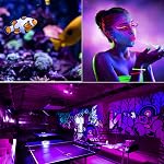 LED Black Lights Bulb, 9W A19 Led Bulb (75Watt Equivalent), UVA Level 380-400nm, E26 Medium Base 120V, Glow in The Dark for Blacklights Party, Body Paint, Fluorescent Poster- 4 Pack