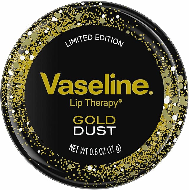 Vaseline Luxurious Limited Edition Lip Therapy Gold Dust Lip Balm, 17g