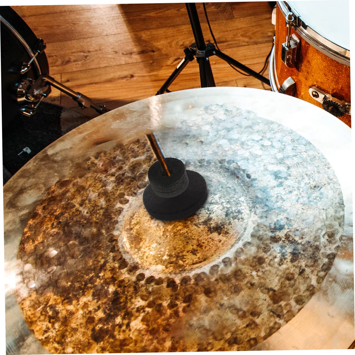 Levemolo 21pcs Drum Set Felt Pads Anti-slip Cymbal Felt Kit Nuts Washers Cymbal Pads for Drum Kit