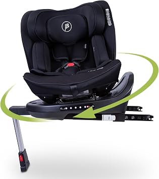 Red Kite Hoop 360 Rotating Car Seat R129 iSize - Black