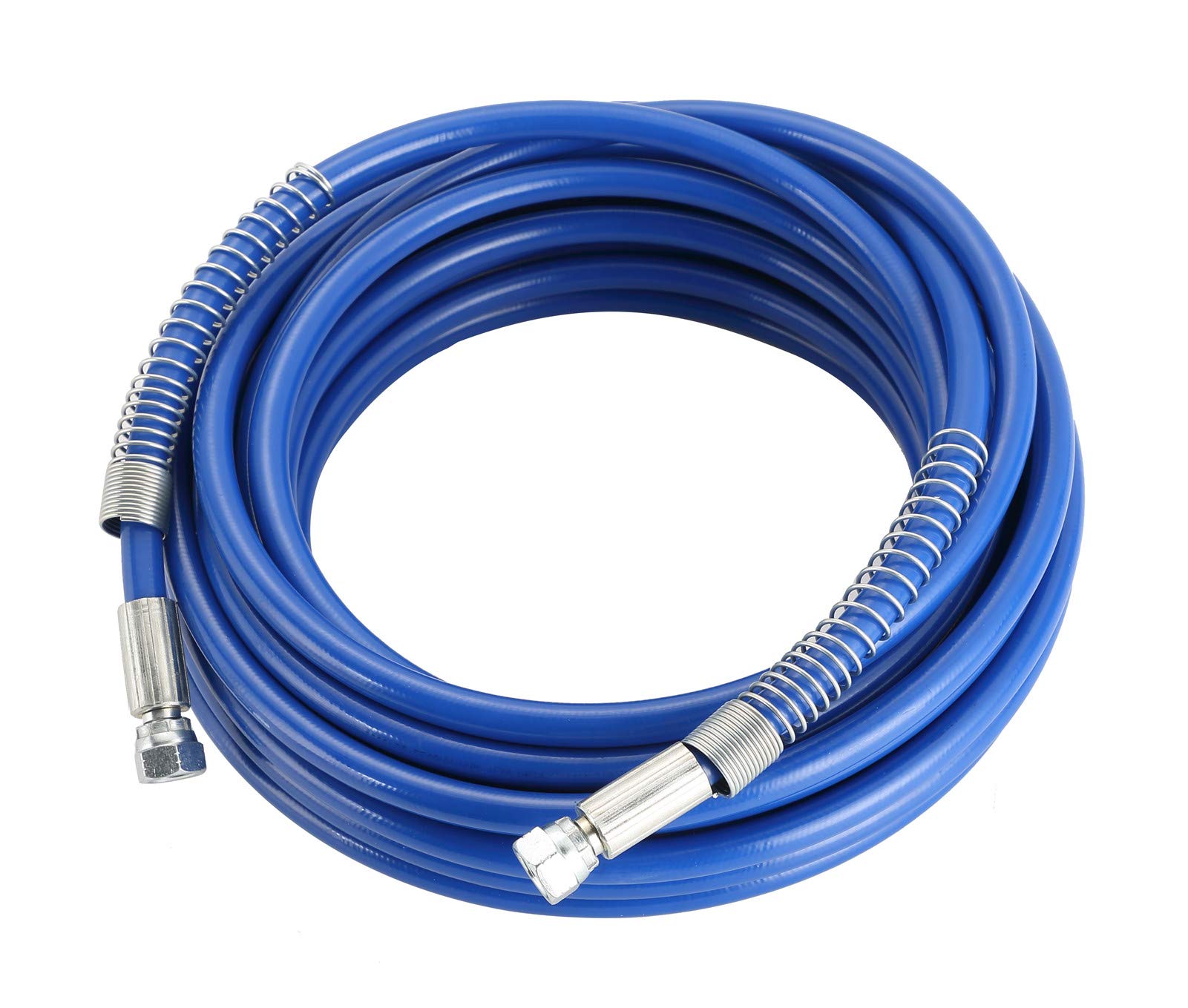 MAOPINER 1/4" Airless Paint Spray Hose | High Pressure Universal Paint Sprayer Flexible Fiber Tube 3300 PSI (25FT, Blue)